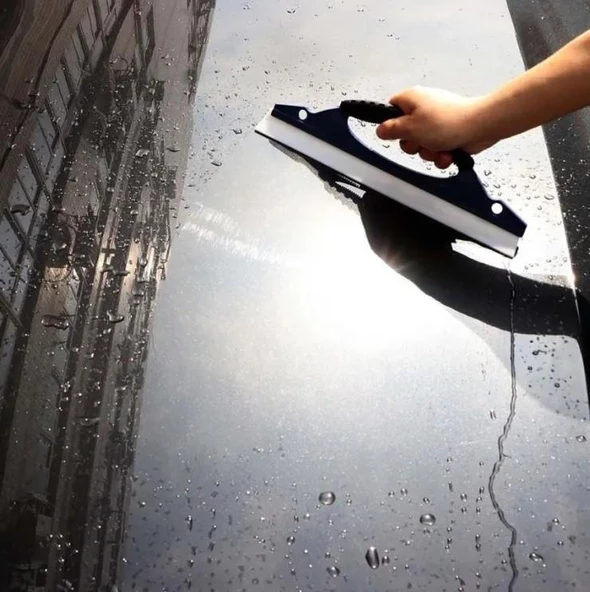 OTO MOTTO Araç Oto Cam Sil Çekçek Kurulama Aparatı Silikonlu Kaporta Tavan Çekçek - 6