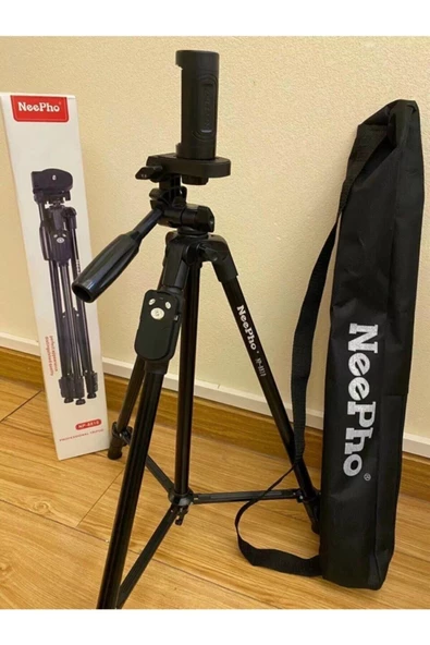 Neepho Np-8810 150 Cm Tripod Bluetooth Kumandalı Profesyonel Telefon Kamera Tutucu Çantalı Tripot - Resim 7