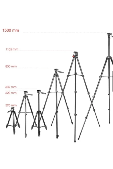 Neepho Np-8810 150 Cm Tripod Bluetooth Kumandalı Profesyonel Telefon Kamera Tutucu Çantalı Tripot - Resim 3