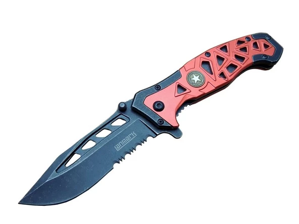 Lanmark MX50 Testereli Outdoor Çakı 21 cm - Otomatik