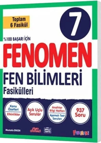 7. Sınıf Fen Bilimleri Fasikülleri Fenomen Okul Yayınları