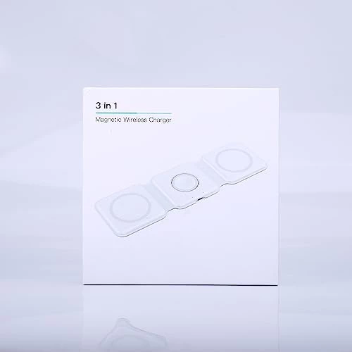 Manyetik Şarj aleti 3ü 1 arada katlanabilir kablosuz şarj cihazı, manyetik endüktif şarj istasyonu, Brifit kablosuz şarj pedi, Apple 11/12/13/14 Pro Max/XS/XR/X/8+, Air-Pods Pro/2/3, - Resim 5
