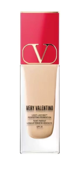 VALENTINO Very Valentino Light Rosa 1 - Çok hafif fondöten, 24 saat kalıcı, SPF 25
