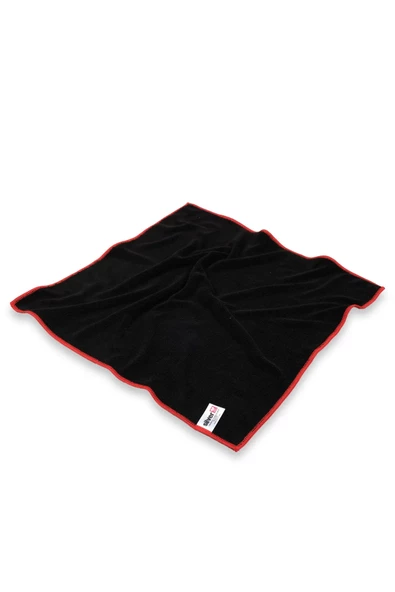 Kırmızı Overloklu 40x40 Cm Mikrofiber Bez      -STK1442