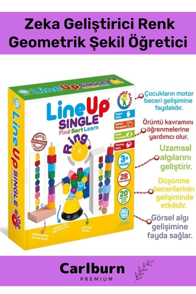 Özel Üretim Zeka Geliştirici Öğretici Lineup Single Ring Bul Sırala Ögren Tek Oyuncu Zilli Oyun