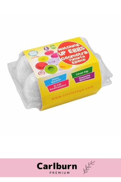 Özel Üretim Zeka Geliştirici Eğitici Çocuk El Göz Kordinasyonu Geometrik Yumurta Eşleme Oyunu 6'lı - 3