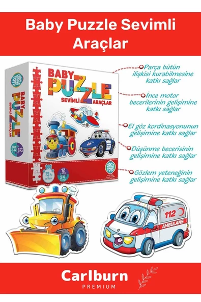 Özel Üretim Zeka Geliştirici Eğitici Çocuk El Göz Koordinasyonu Baby Puzzle Sevimli Araçlar