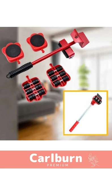 Özel Üretim Abs Plastik Tekerlekli Basit Ağır Beyaz Eşya Mobilya Kaydırma Aleti Aparatı Krikolu Set - 4