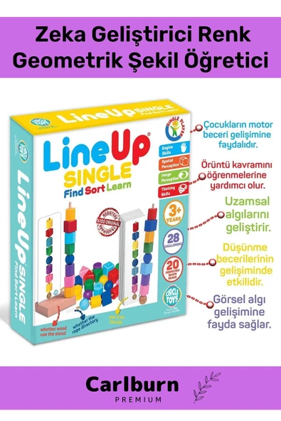 Özel Üretim Zeka Geliştirici Renk Geometrik Şekil Öğretici Çocuk Lineup Sıngle Bul Sırala Öğren