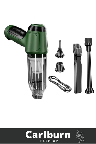 Premium 12000Pa Çekiş 2000mAh Pil Otomatik Aydınlatma Taşınabilir Akülü Araç Süpürgesi - 2