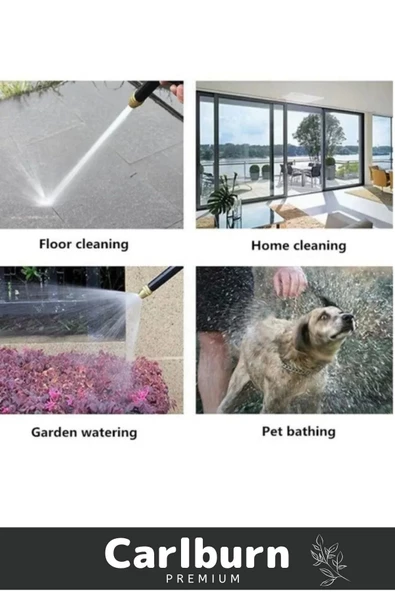 Premium Seri Ayarlanabilir Başlıklı Güçlü Basınçlı Çok Fonksiyonlu Araba Yıkama Tabancası - 4