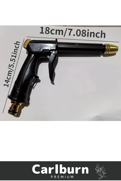 Premium Seri Ayarlanabilir Başlıklı Güçlü Basınçlı Çok Fonksiyonlu Araba Yıkama Tabancası - 5