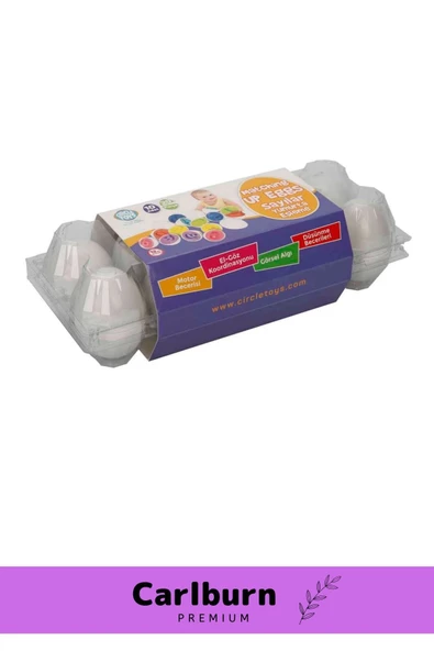 Özel Üretim Zeka Geliştirici Eğitici El Göz Kordinasyonu Geometrik Yumurta Sayı Eşleme Oyunu 15'li - 4