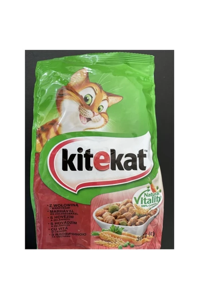 Kitekat 300 Gr Sığırlı-sebzeli Natural Kuru Kedi Maması 1 Adet