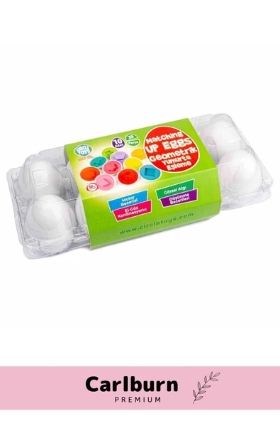 Özel Üretim Zeka Geliştirici Eğitici Çocuk El Göz Kordinasyonu Geometrik Yumurta Eşleme Oyunu 10'lu - 3