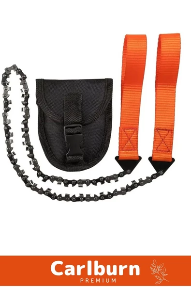 Özel Tasarım Hafif Kompakt Dayanıklı Saplı Pratik Taşınabilir Çantalı Mini El Zincirli Testere - 3