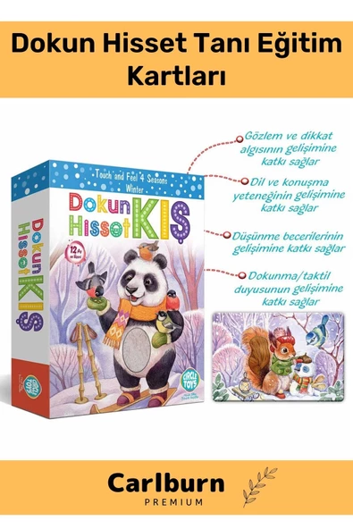 Özel Üretim Duyusal Gelişim Görsel Algı Eğlenceli Öğrenme Çocuk Hisset Tanı Kış Eğitim Kartları