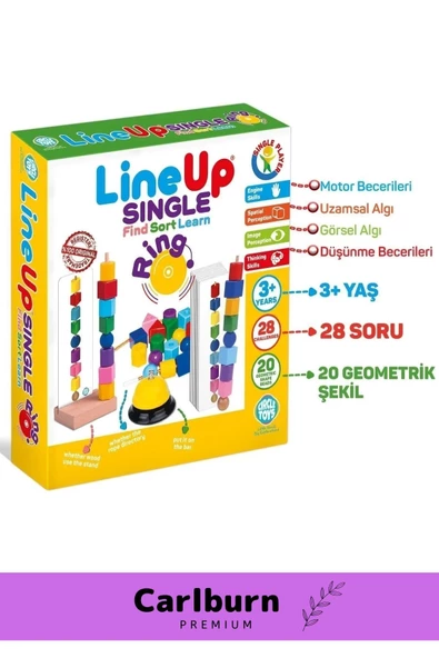 Özel Üretim Zeka Geliştirici Öğretici Lineup Single Ring Bul Sırala Ögren Tek Oyuncu Zilli Oyun - 2