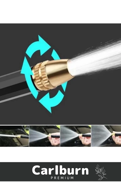 Premium Seri Ayarlanabilir Başlıklı Güçlü Basınçlı Çok Fonksiyonlu Araba Yıkama Tabancası - 3