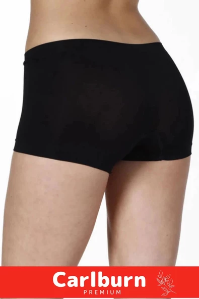 Yeni Sezon  İz Göstermeyen Sıkılaştırıcı Toparlayıcı Kadın Düşük Bel Dikişsiz Boxer Külot - 2