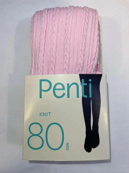 PENTİ PRETTY KNIT 80 DEN KÜLOTLU ÇORAP PEMBE 2-3 YAŞ