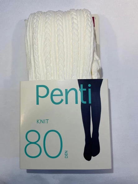 PENTİ PRETTY KNIT 80 DEN KÜLOTLU ÇORAP VANİLYA 11-13 YAŞ