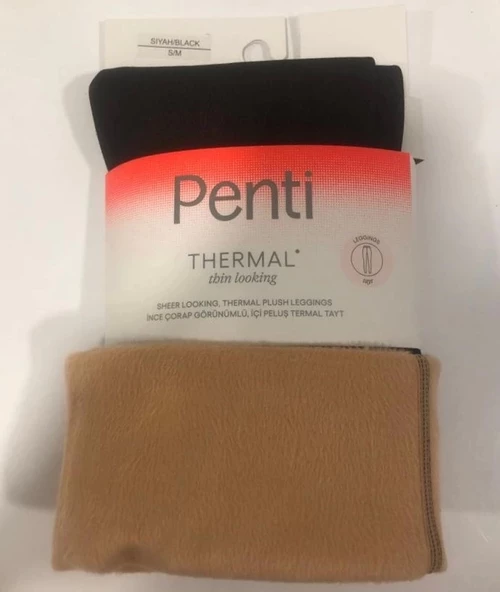 PENTİ THİN LOOKİNG THERMAL TAYT ÇORAP SİYAH S-M - 3