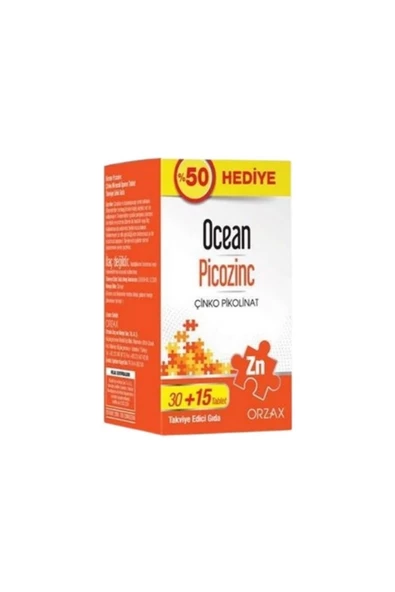 Ocean Picozinc Çinko 30+15 Tablet