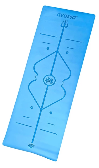 Avessa Rym-Blue Kauçuk Yoga Mat Mavi