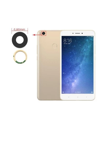 EMXTECH  Xiaomi Mi Max 2 Uyumlu Kamera Camı