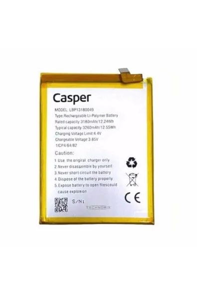 EMXTECH  Casper Via G4 Uyumlu Telefon Bataryası Pil