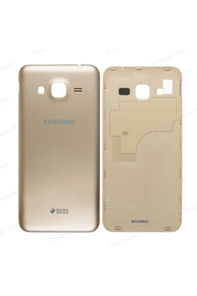 EMXTECH  Samsung Galaxy J320 Uyumlu Arka Kapak Pil Kapağı Gold J3 2016