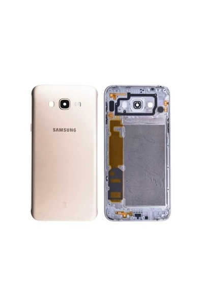 EMXTECH  Samsung Galaxy A8 Uyumlu Arka Kapak Kasa Gold A800f A8 2015 - 1