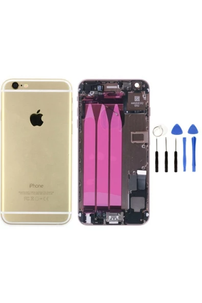 EMXTECH  Iphone 6 Plus Uyumlu Dolu Kasa Gold Tamir Seti Hediyeli