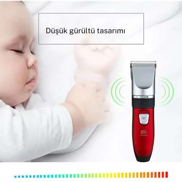 waer sesiz kullanım özelliğine sahip güçlü motorlu saç sakal  tıraş makinesi - 6