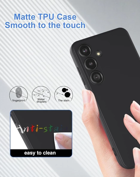 Samsung Galaxy A05S Premier Siyah Silikon Telefon Kılıfı - Resim 2