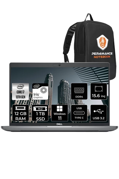 Dell Latitude 3540 i7 1355U 12GB RAM 1TB SSD 15.6'' FHD W11PRO N022L354015 & PER4 ÇANTA