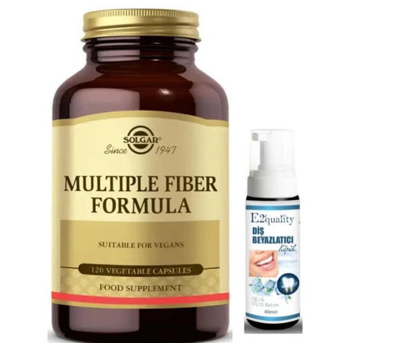 Solgar Multiple Fiber Formula 120 Kapsül - Diş Beyazlatıcı Köpük Hediye