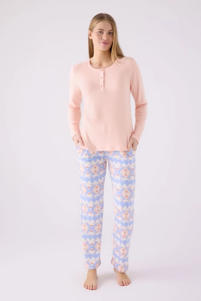 Arnetta 3098 Kadın Uzun Kol Pijama Takım