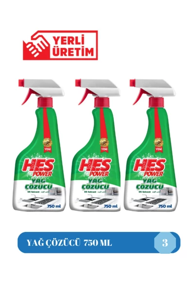 Hes  POWER YAĞ ÇÖZÜCÜ 750 ML 3 ADET