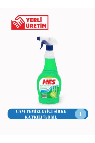 Hes  CAM TEMİZLEYİCİ SİRKE KATKILI 750 ML