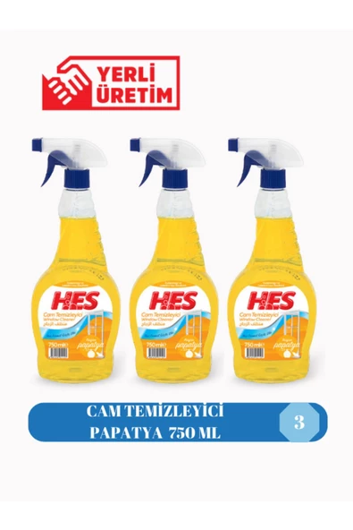 Hes  CAM TEMİZLEYİCİ PAPATYA 750 ML 3 ADET