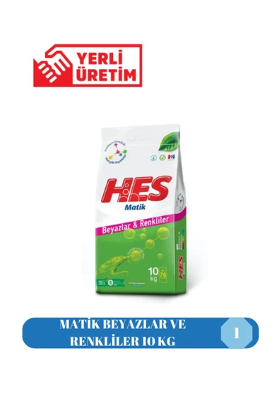 Hes  MATİK BEYAZLAR VE RENKLİLER 10 KG