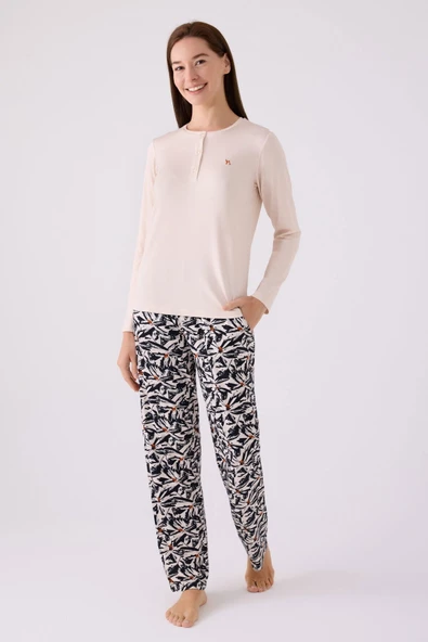 Arnetta 3113 Kadın Uzun Kol Pijama Takım