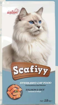 SCAFİYY KISIRLAŞTIRILMIŞ SOMONLU KEDİ MAMASI 15KG