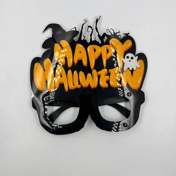 Halloween Pvc Kaplı Cadı Şapkalı Model Gözlük - 2