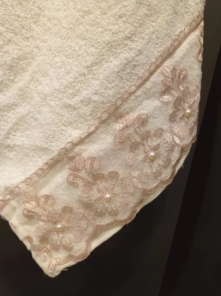 NİVEMESHOME BATİK MOONS PUDRA NAKIŞLI HAVLU - 3