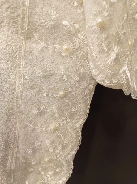 NİVEMESHOME BATİK DARİA KREM NAKIŞLI HAVLU - 2