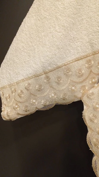 NİVEMESHOME BATİK LEO KAHVE NAKIŞLI HAVLU - 2