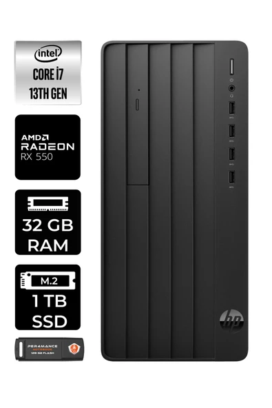 HP PRO TOWER 290 G9 E8T2X1ES228 i7 13700 32GB RAM 1TB SSD RX550 4GB W11H MASAÜSTÜ BİLGİSAYAR ürün görseli